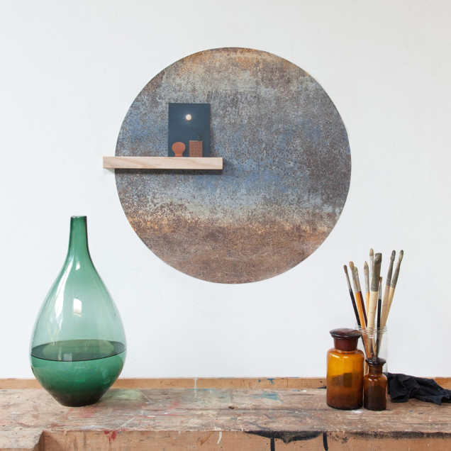 Sticker magnetic decorativ Ferro / Steel blue, 60cm