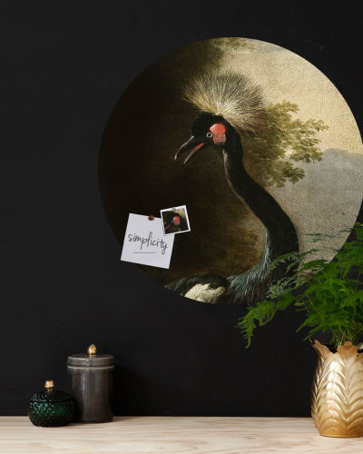 Sticker magnetic decorativ cu o macara majestuoasă