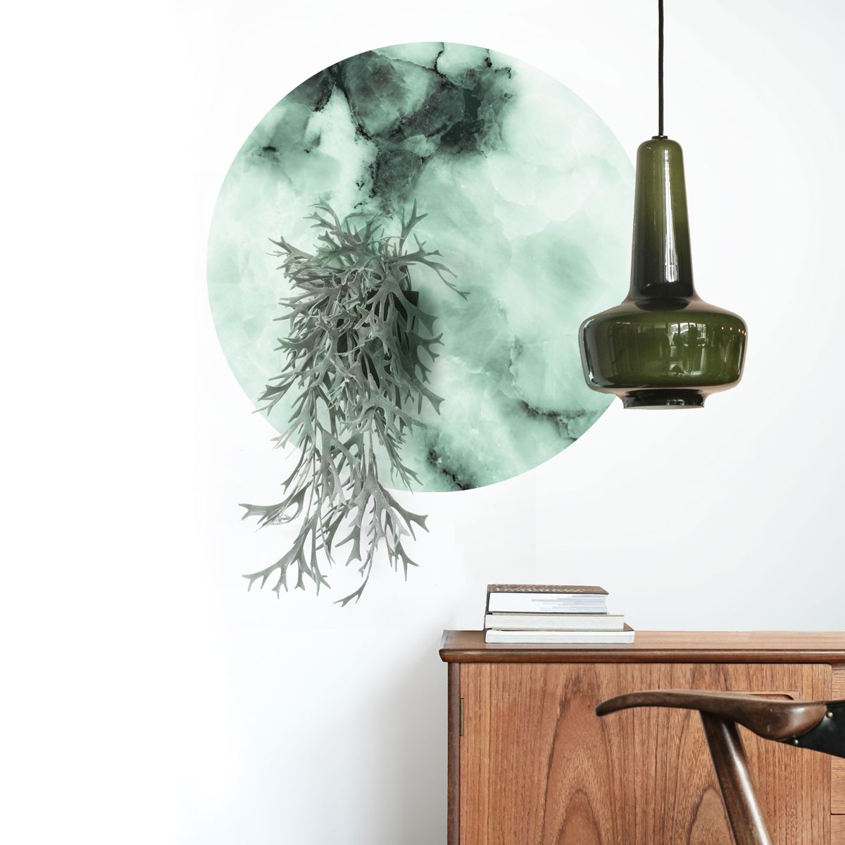 Sticker magnetic, Marble / Emerald, 60cm