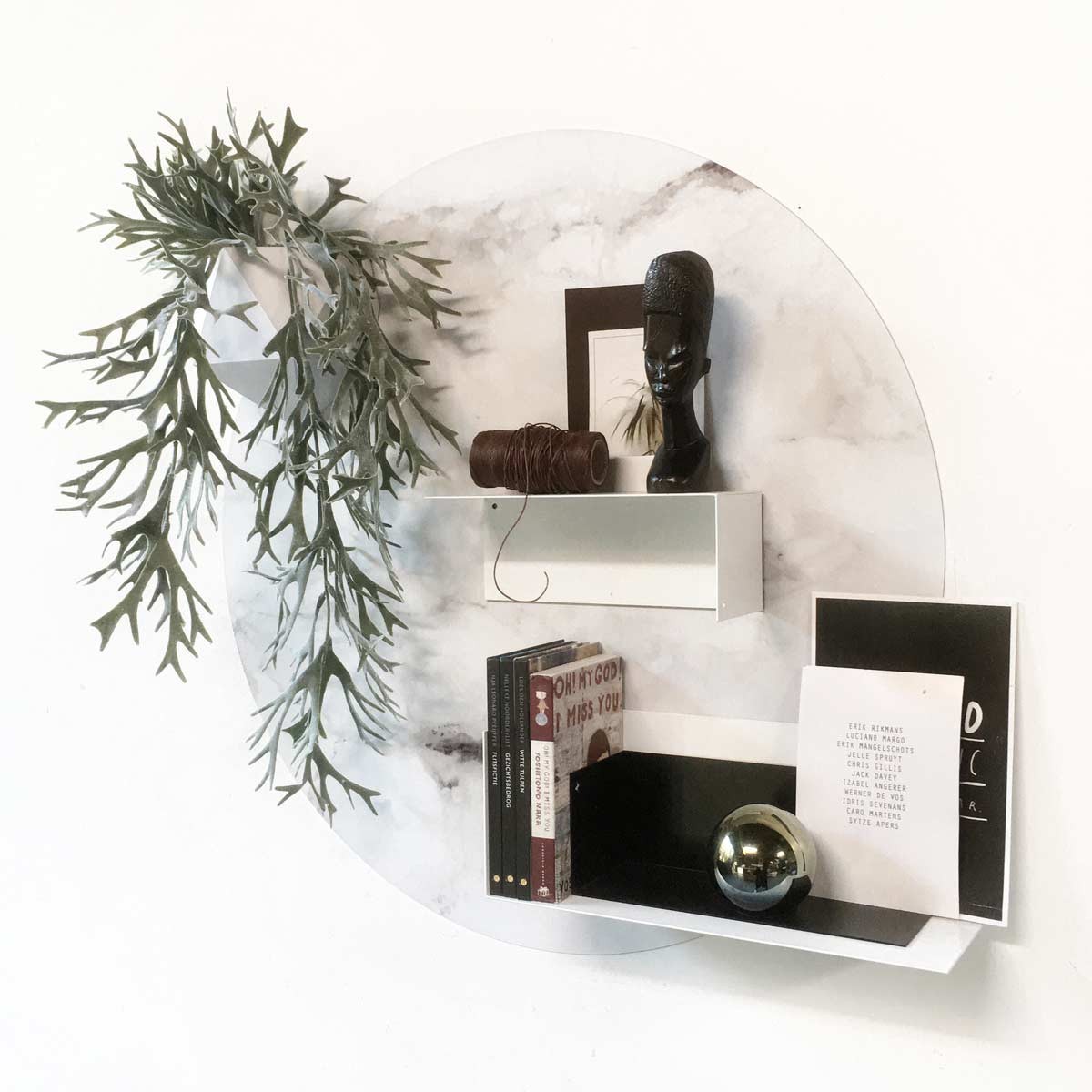 Sticker magnetic, Marble / White, 60cm