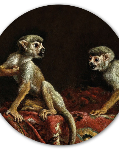 Sticker magnetic, Two little monkeys, 60cm