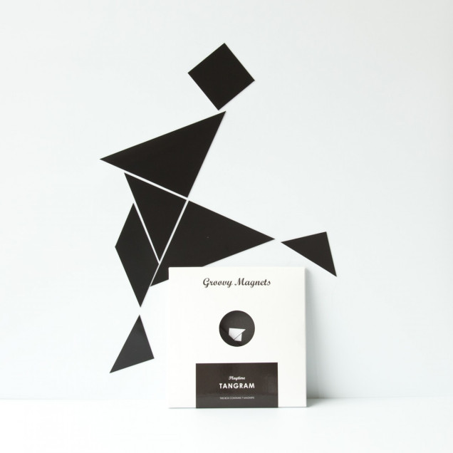 Magneți tangram negru