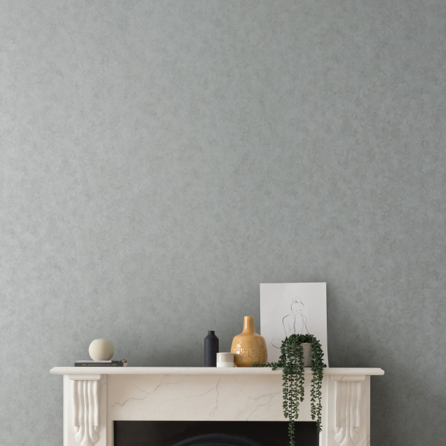 Tapet gri cu textură subtilă, Silver Luxury Plain