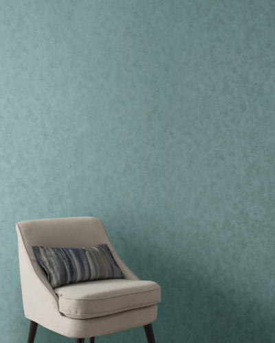 Un wallpaper simplu si elegant, cu textura delicata si o nuanta de verde-azur, perfect pentru a crea o atmosfera relaxanta si contemporana.