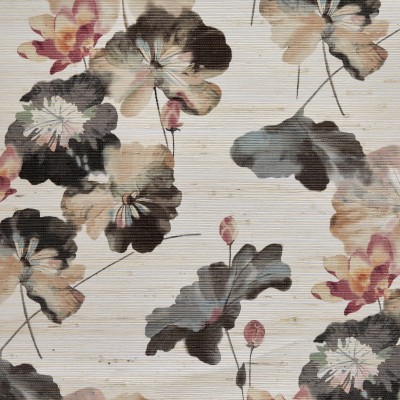 Tapet Water Lilies, Fibre naturale (Grasscloth), 1838 Wallcoverings, 5.1mp / rola, Tapet living 
