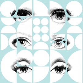 Tapet designer Eyes and Circles, MINDTHEGAP, 4.68mp / cutie