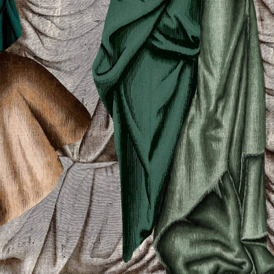 Tapet și Fototapet Coordonne CRD-B00251. Conține culorile: Verde, Verde-Albastru, Maro, Maro Mahon, Gri, Gri Lichian, Gri, Gri Pietricică, Fildeș, Fildeș Deschis