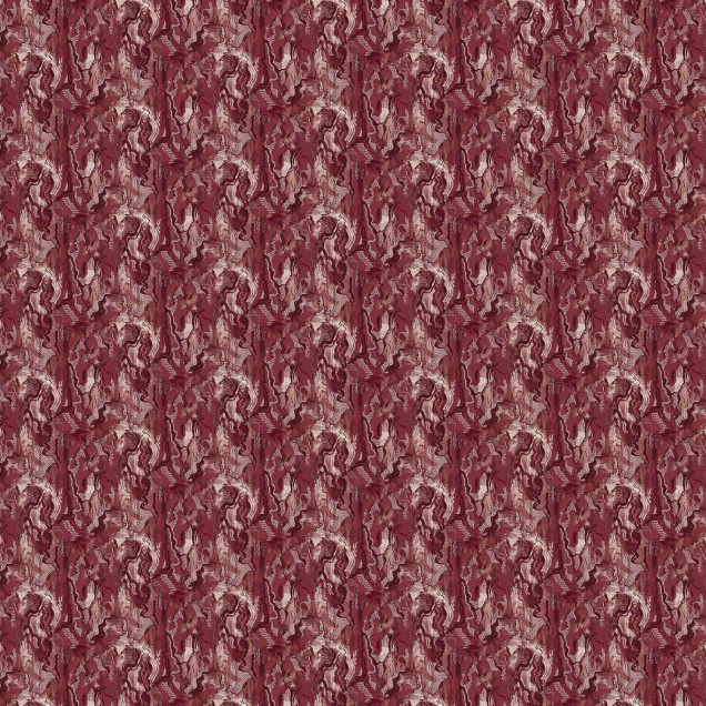 Tapet lavabil cu model geometric abstract, cu nuante calde de coral si gri.