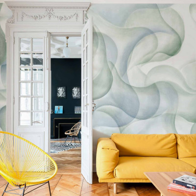 Tapet lavabil My Cave, Emerald, Coordonne - design abstract în nuanțe de smarald