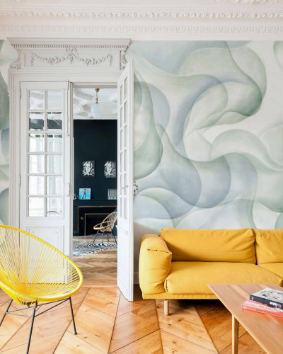 Tapet lavabil My Cave, Emerald, Coordonne - design abstract în nuanțe de smarald