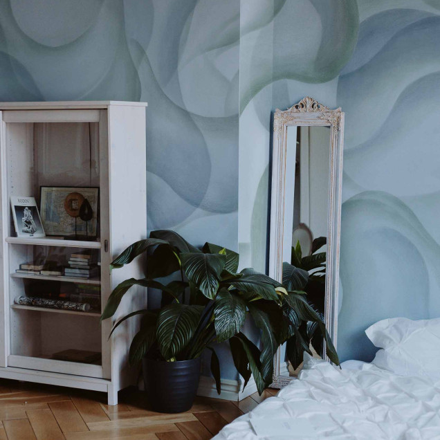 Tapet lavabil My Cave, Emerald, Coordonne - design abstract în nuanțe de smarald
