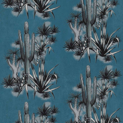 Tapet cu design de cactuși Grand Canyon Blue