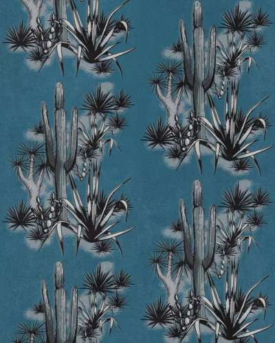 Tapet cu design de cactuși Grand Canyon Blue