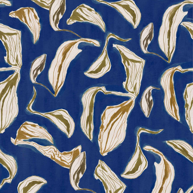 Tapet Moroccan Branches, Blue, cu design geometric modern și elegant. Se potrivește perfect în orice spațiu din casă.