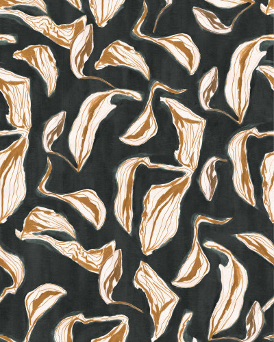 Moroccan Branches, Black, Coordonne 5mp / rola