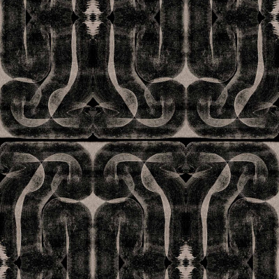 Tapet Infinity Strokes, Black, lavabil, cu design abstract, ideal pentru dormitoare și living-uri.