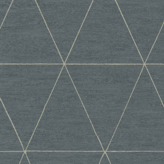 Tapet geometric bleumarin, cu linii fine