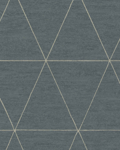 Tapet geometric bleumarin, cu linii fine