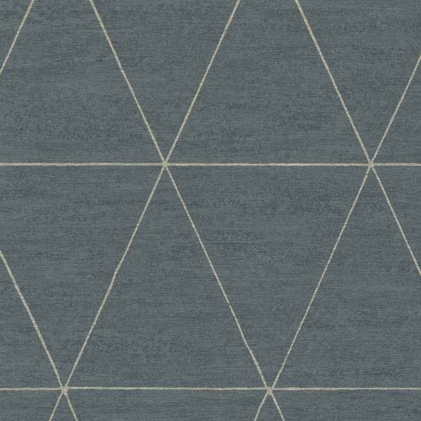 Tapet geometric bleumarin, cu linii fine