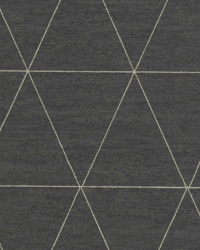 Tapet cu model geometric, linii albe pe fundal gri inchis.