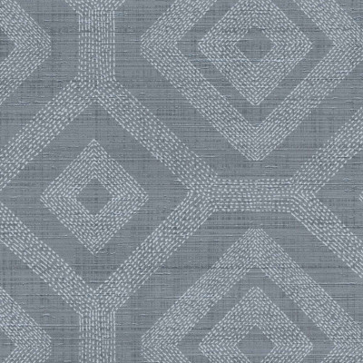 Tapet lavabil Ethnic, Ink Press, Coordonne, cu model geometric modern în nuanțe de gri.