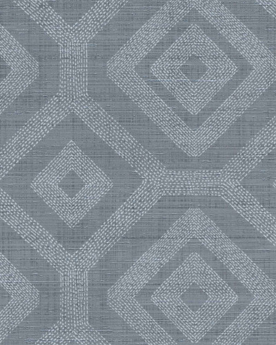 Tapet lavabil Ethnic, Ink Press, Coordonne, cu model geometric modern în nuanțe de gri.