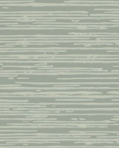 Tapet lavabil Waterfall Evergreen, cu design abstract cu dungi orizontale, culori: verde închis și alb