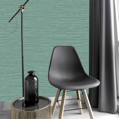 Tapet Rafia Medi - 64735114 - Coordonne - verde cu textura rafiei
