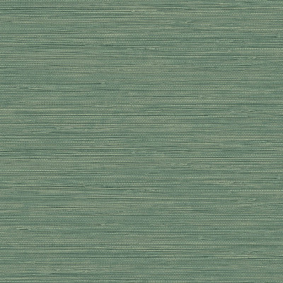Tapet cu aspect de rafie naturala, culoare verde