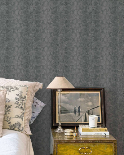 Tapet Snake Leather, cu design modern, cu aspect de piele de șarpe