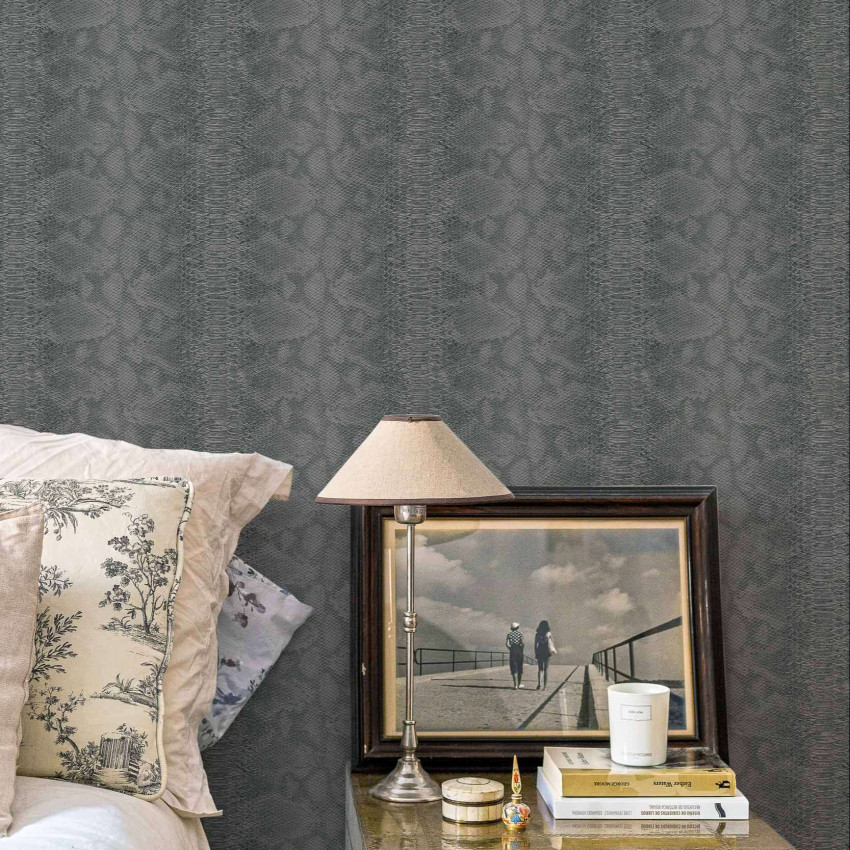 Tapet Snake Leather, cu design modern, cu aspect de piele de șarpe