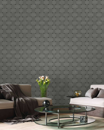 Tapet Rafia Basket cu design geometric modern