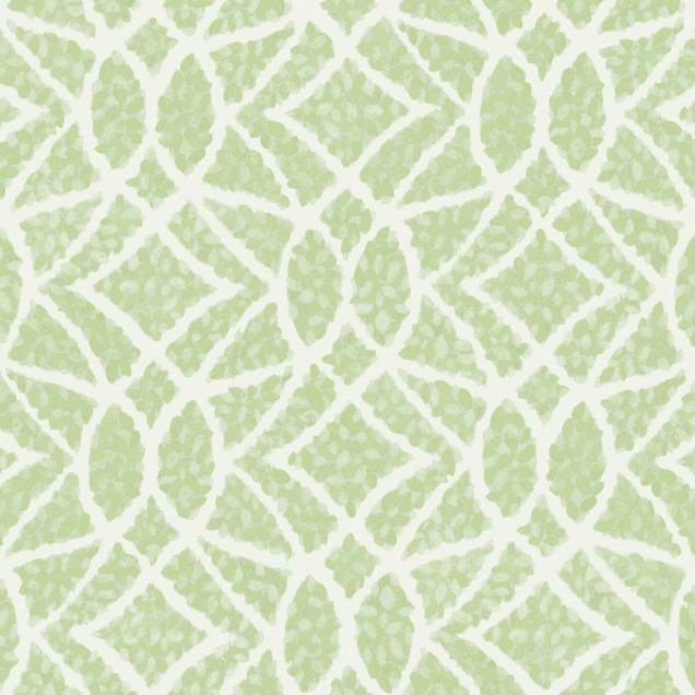Tapet lavabil cu design modern, Dense Foliage, in nuanta de sage