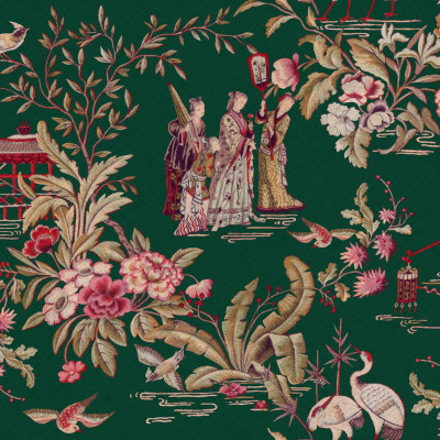 Tapet și Fototapet Coordonne CRD-B00102. Conține culorile: Verde, Verde Mușchi, Roșu, Roșu Flacără, Roșu, Roșu de Căpșuni