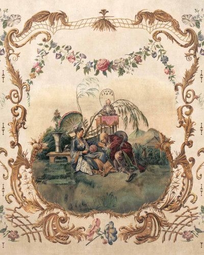 Tapet și Fototapet Coordonne CRD-B00158. Conține culorile: Alb, Alb Stridie, Gri, Gri-Galben, Maro, Maro-Bej, Roșu, Roșu-Bej, Verde, Verde Brad
