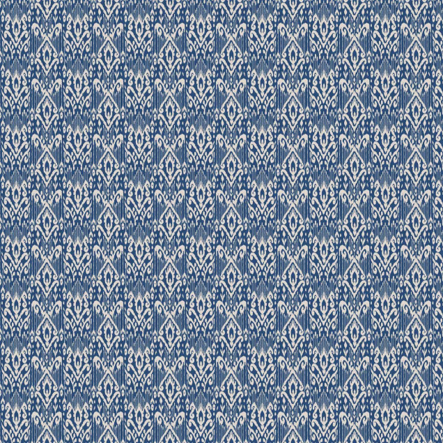 Tapet lavabil Padmasalis Blue, model geometric cu nuanțe de albastru și crem, 5mp/rola