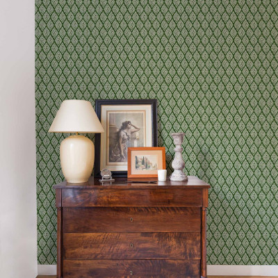 Tapet cu model geometric, verde, Kasuri