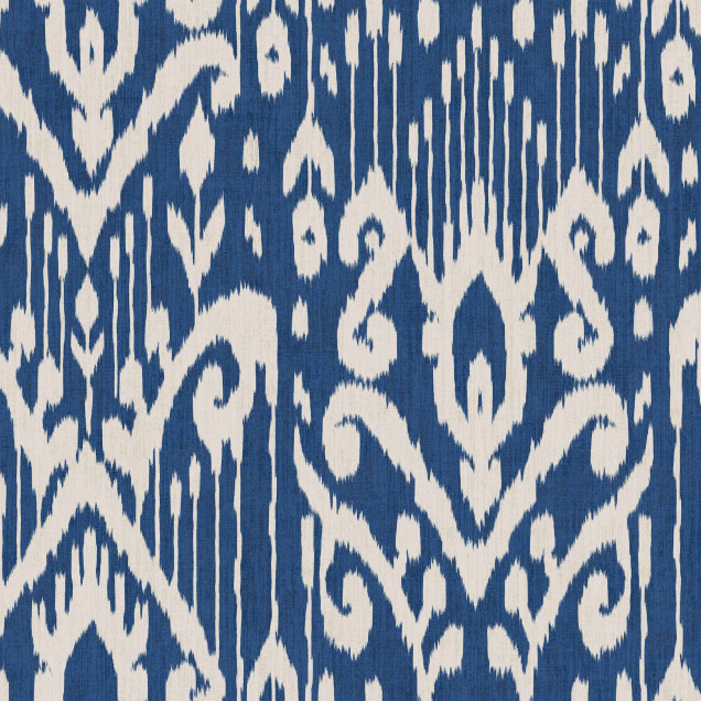 Tapet lavabil Padmasalis Blue, model geometric cu nuanțe de albastru și crem, 5mp/rola