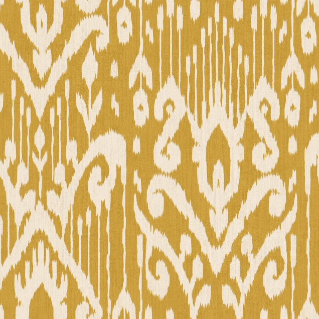 Tapet Padmasalis Mustard cu design asiatic tradițional
