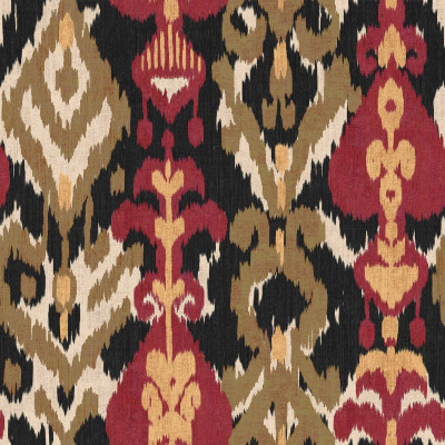 Tapet uzbek negru cu design geometric