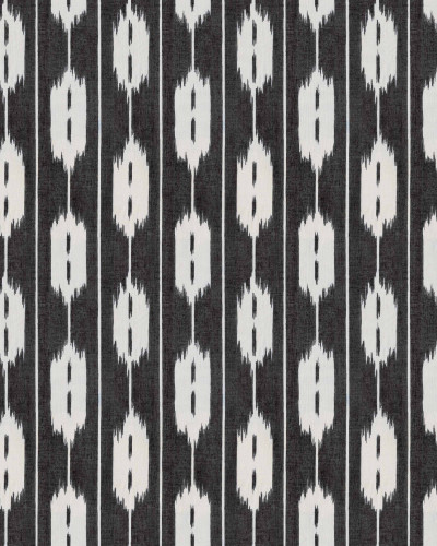 Tapet lavabil Llengües Black cu design geometric, în decorul unei case moderne.