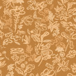 Crazy Flowers, Ocher, TresTintas 5mp / rola