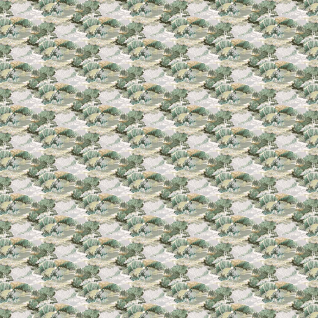Tapet abstract cu design in tonuri de verde