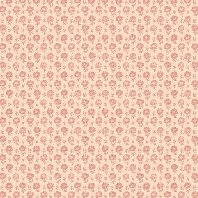 Tapet floral roz pal, Parterre, Rosa, Coordonne, cu flori delicate si petale delicate, perfect pentru dormitor, living sau hol.