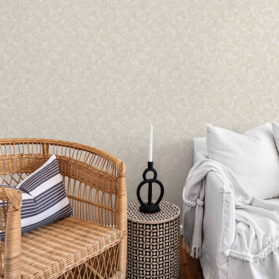 Tapet lavabil cu model de crenguțe delicate, Robledal, Algodón