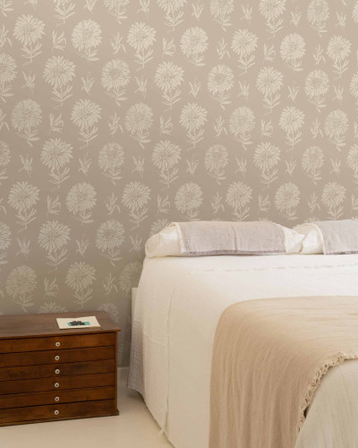 Tapet lavabil Parterre, Cisne cu design floral subtil