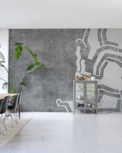 Tapet lavabil cu design modern, "Acero" - Coordonne