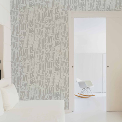 Tapet lavabil Huella, Hielo, cu design minimalist, cu linii grafice fine si delicate.