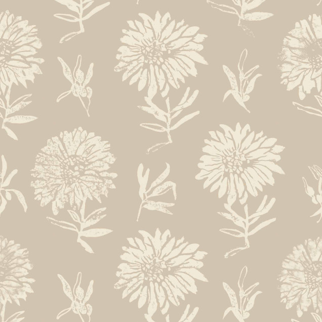 Tapet lavabil Parterre, Cisne cu design floral subtil