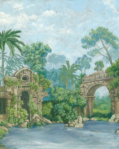 Tapet lavabil Colonial, Multi, Coordonne cu un design inspirat de natura luxuriantă.